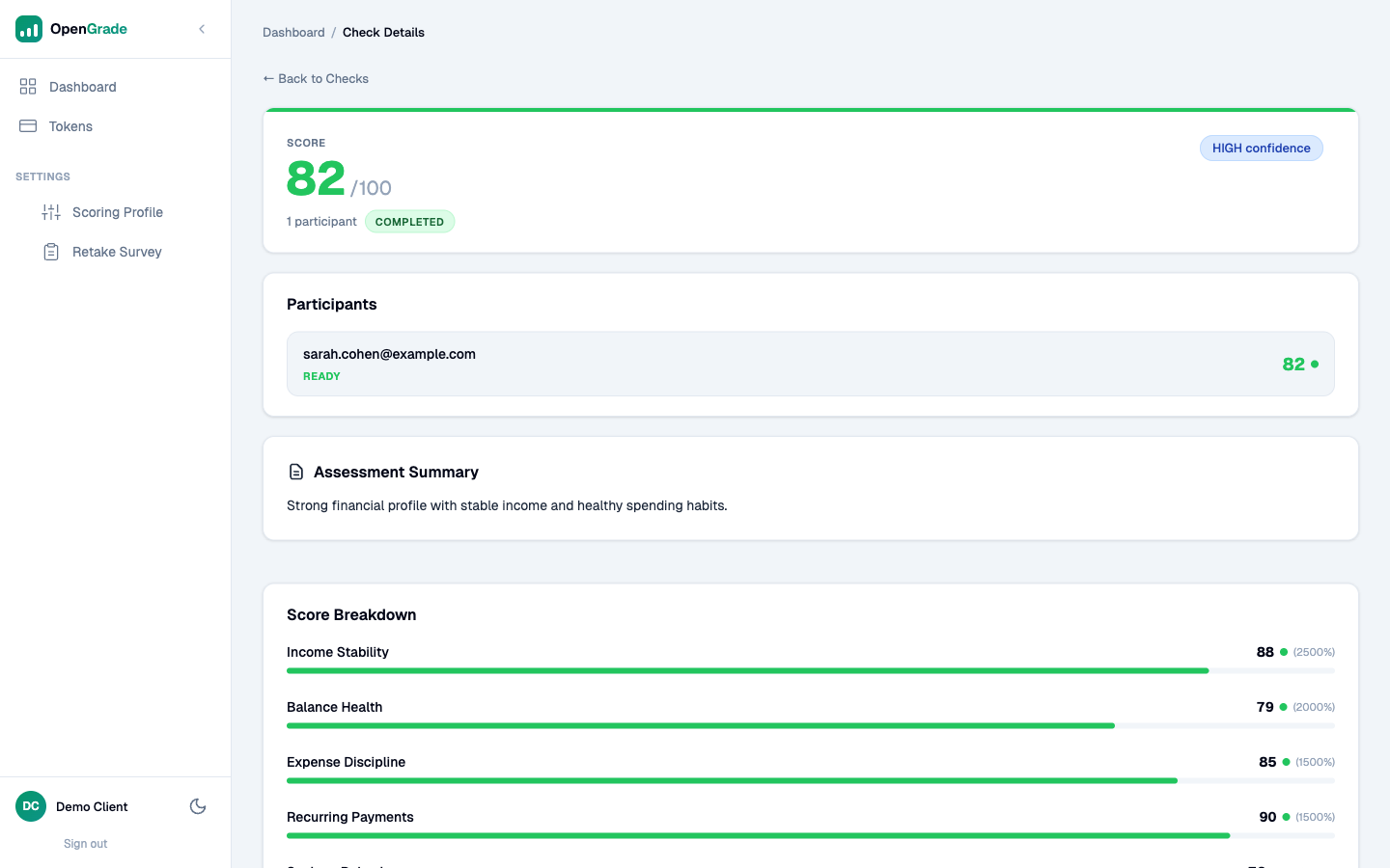 Open Grade screenshot 2